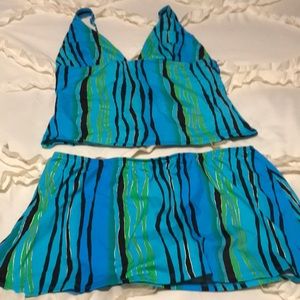 Tankini and skirted bottoms